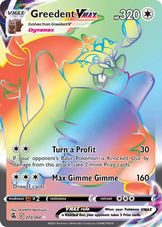 272/264  Greedent VMAX (Secret)