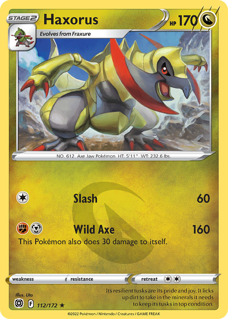 112/172  Haxorus