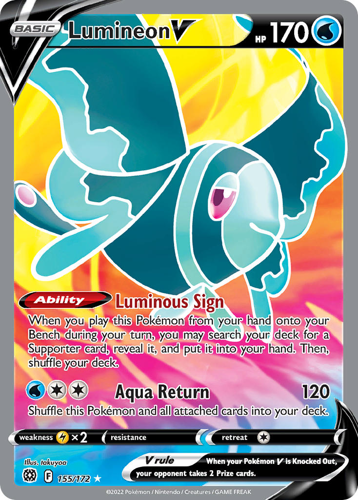 155/172  Lumineon V (Full Art)