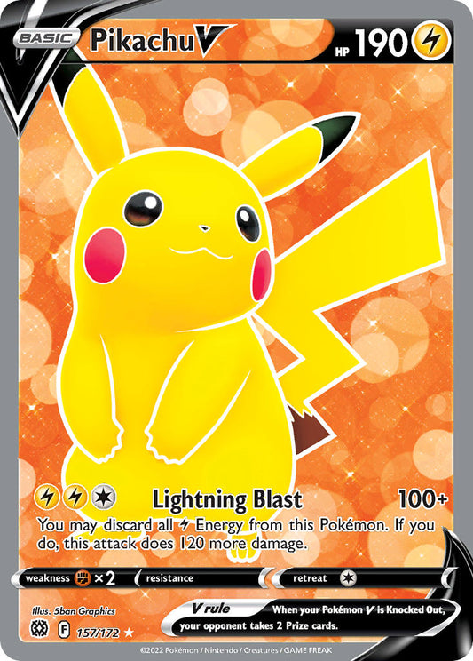 157/172  Pikachu V (Full Art)