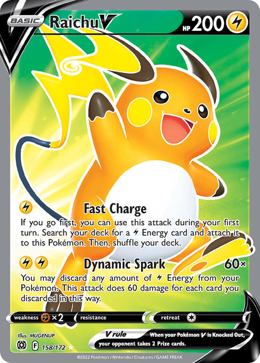 158/172  Raichu V (Full Art)