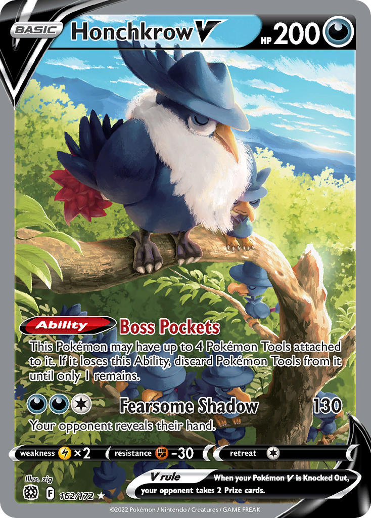 162/172  Honchkrow V (Alternate Full Art)
