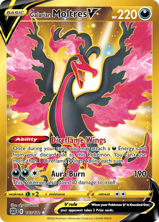 183/172  Galarian Moltres V (Secret)