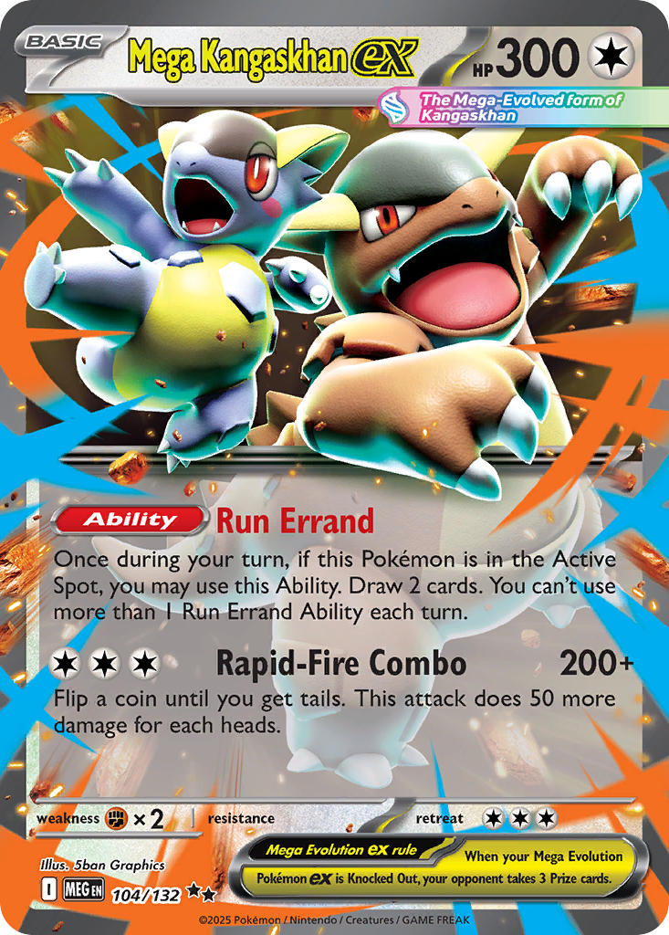 104/132  Mega Kangaskhan ex - 104/132