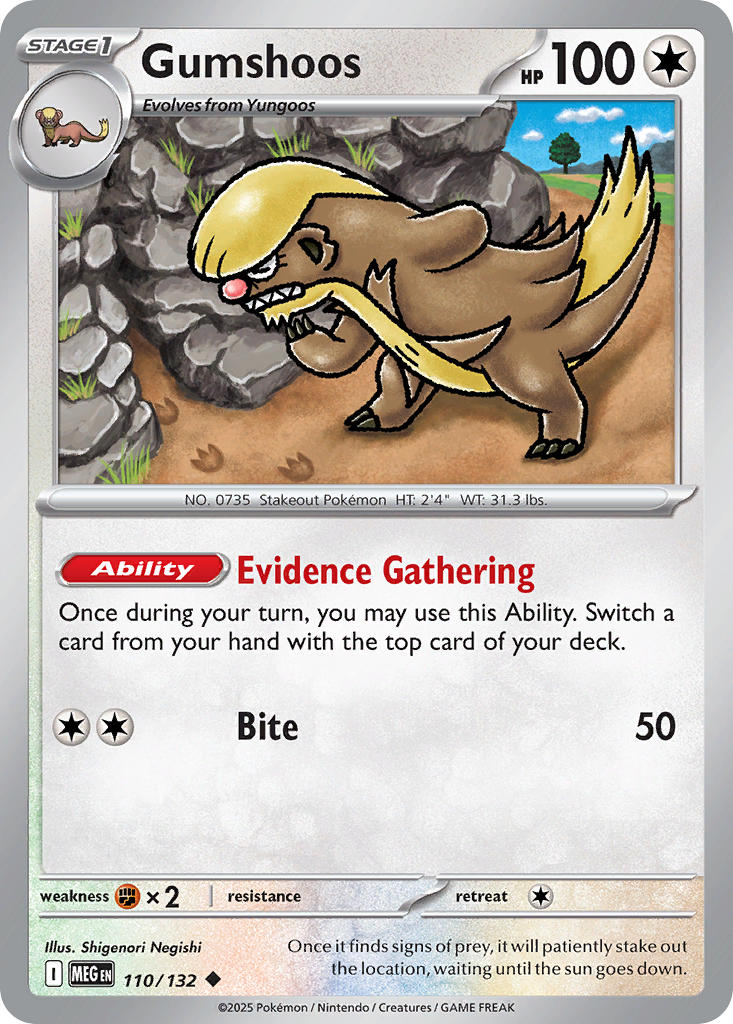 110/132  Gumshoos - 110/132