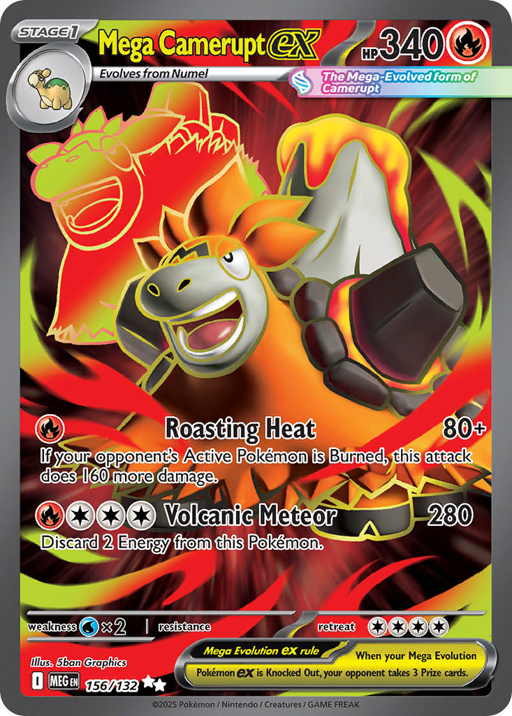 156/132  Mega Camerupt ex - 156/132
