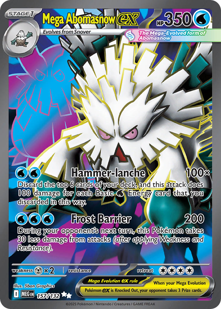 157/132  Mega Abomasnow ex - 157/132