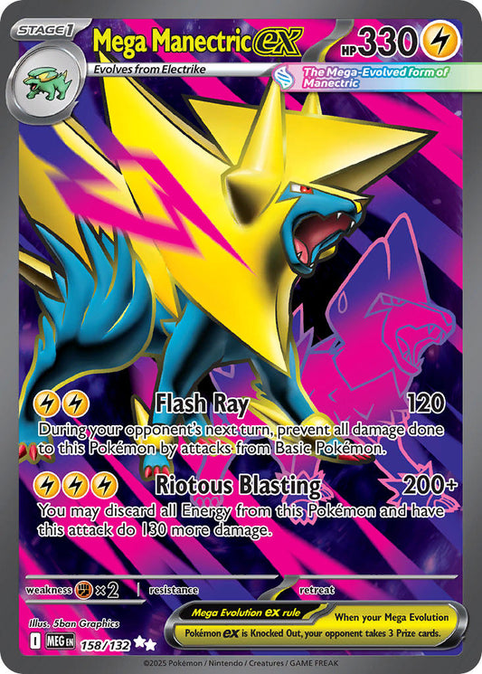 158/132  Mega Manectric ex - 158/132