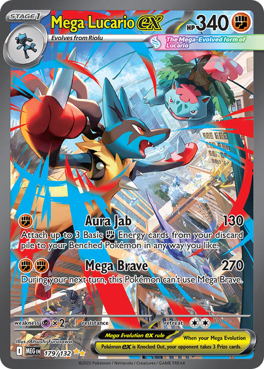 179/132  Mega Lucario ex - 179/132