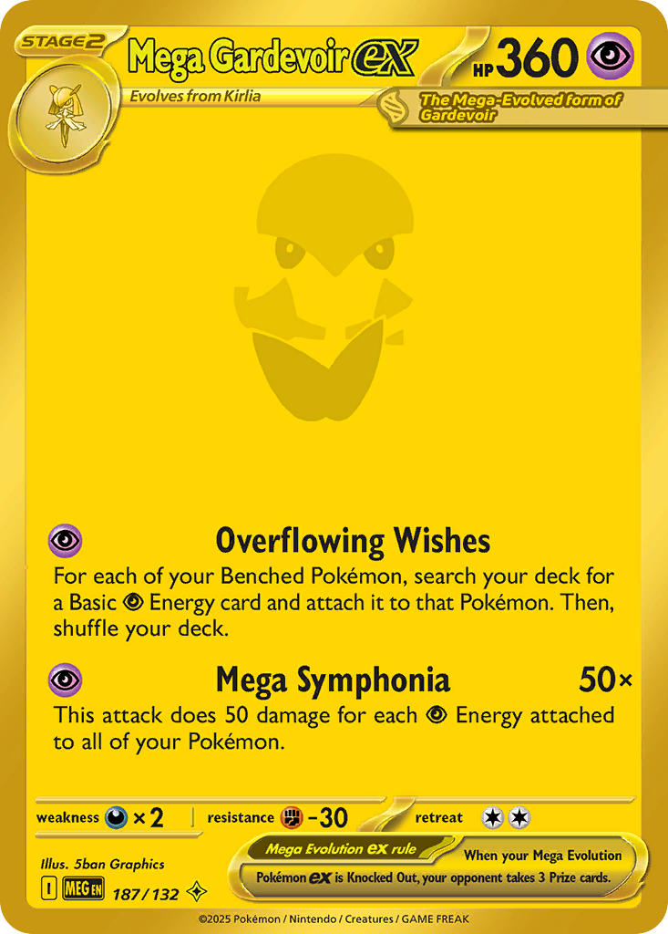 187/132  Mega Gardevoir ex - 187/132