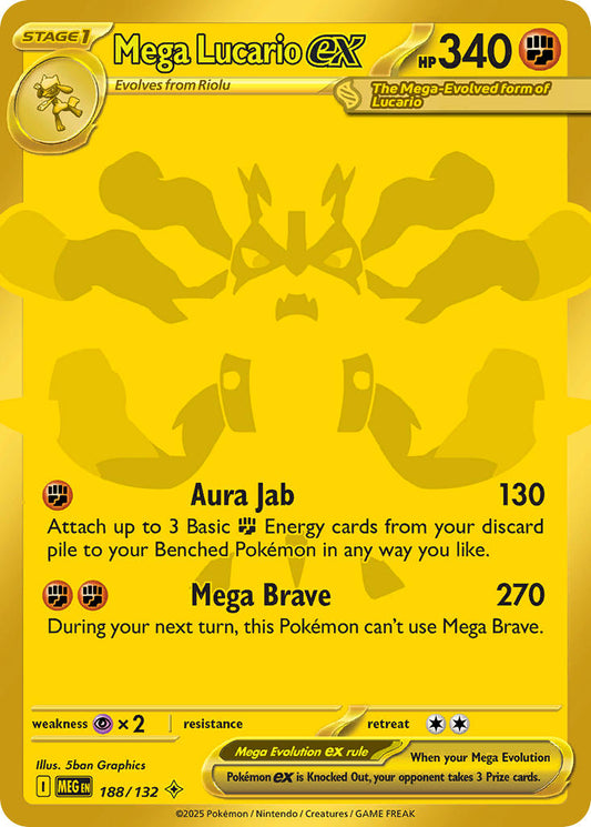 188/132  Mega Lucario ex - 188/132