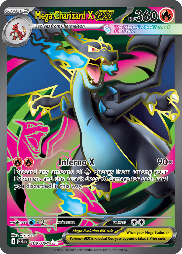 109/094  Mega Charizard X ex - 109/094