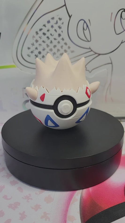 0175 - Togepi Inspired 3D Printed Themed Monster Ball