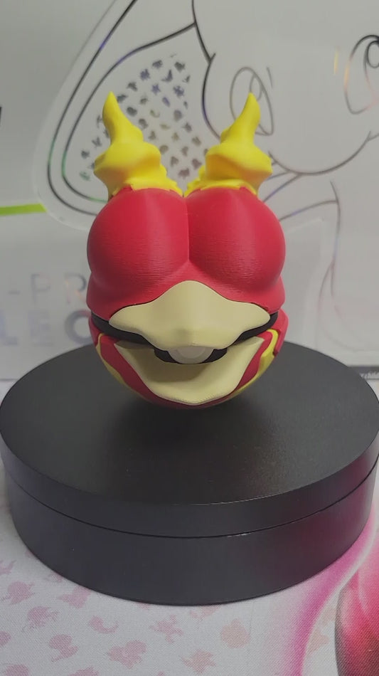 0126 - Magmar Inspired 3D Printed Themed Monster Ball