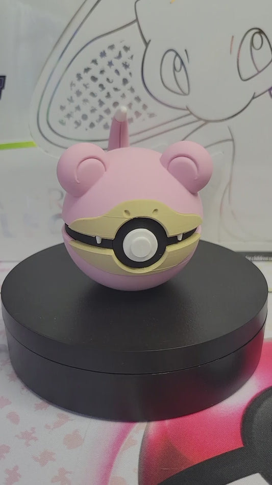 0079 - Slowpoke Inspired 3D Printed Themed Monster Ball