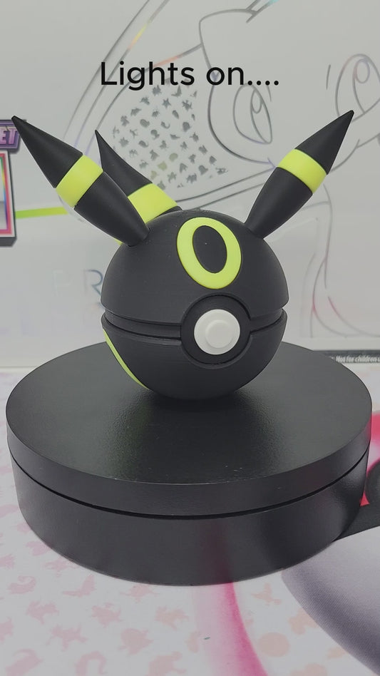 0197 - Glow in the Dark Umbreon Inspired 3D Printed Themed Ball