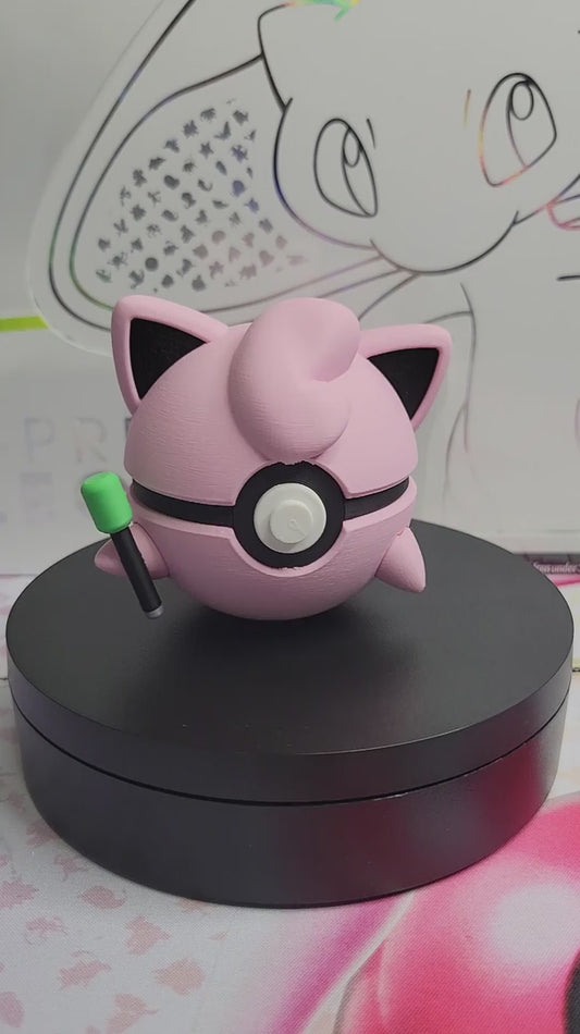 0039 - Jigglypuff Inspired 3D Printed Themed Ball