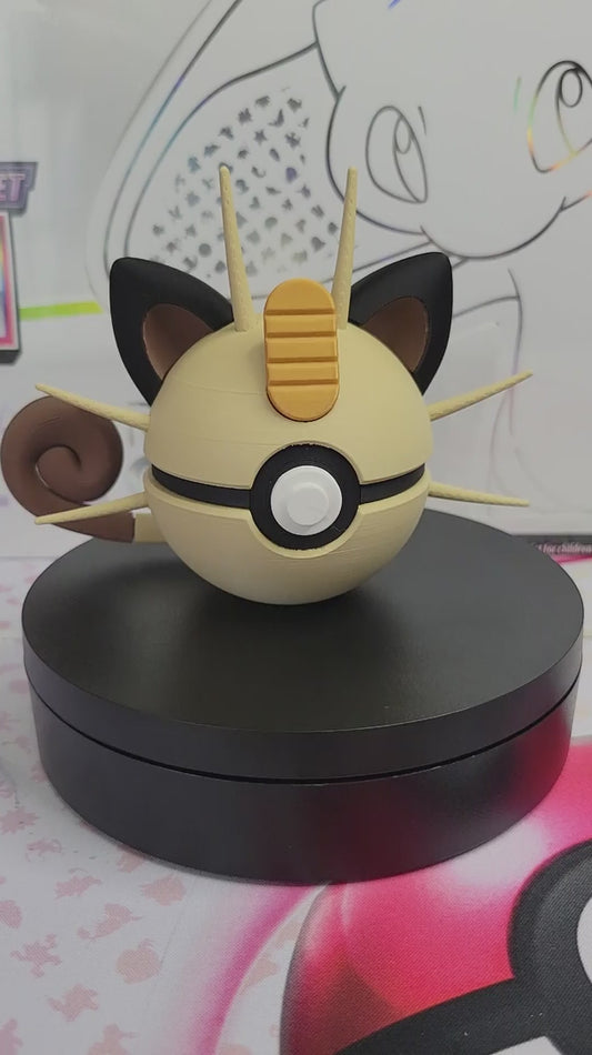 0052 - Meowth Inspired 3D Printed Themed Ball