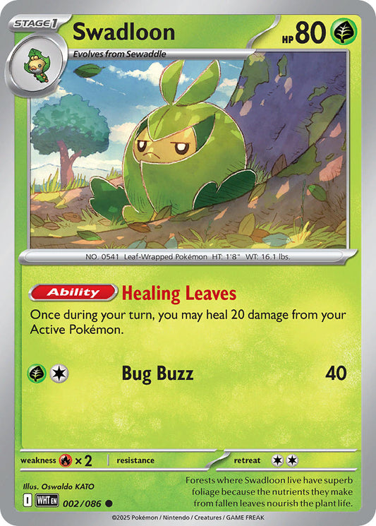 002/086  Swadloon (Poke Ball Pattern)