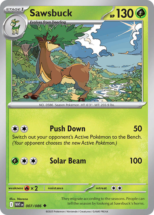 007/086  Sawsbuck (Master Ball Pattern)