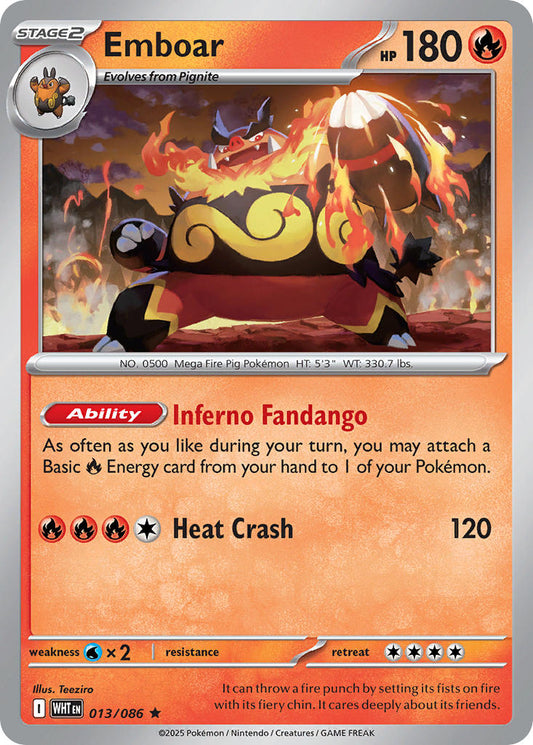 013/086  Emboar (Poke Ball Pattern)