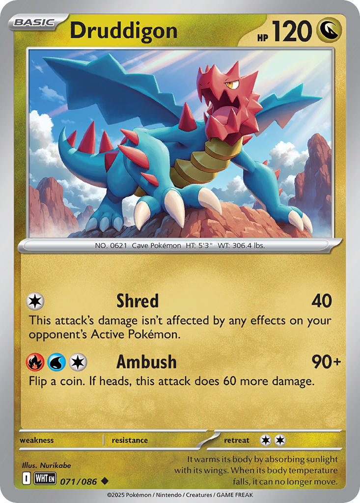071/086  Druddigon (Master Ball Pattern)