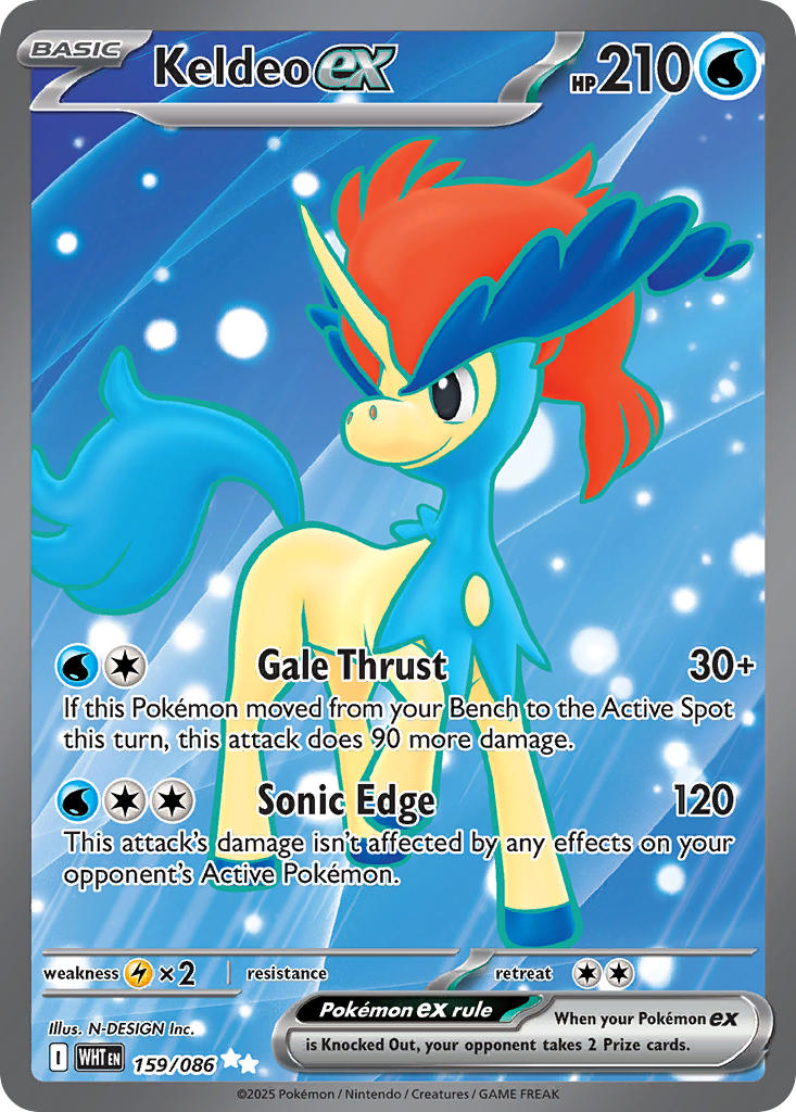 159/086  Keldeo ex - 159/086