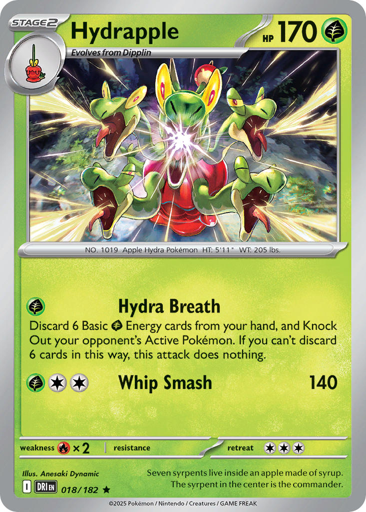 018/182  Hydrapple - 018/182