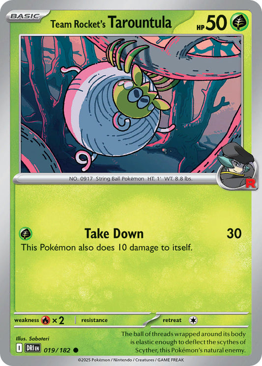 019/182  Team Rocket's Tarountula