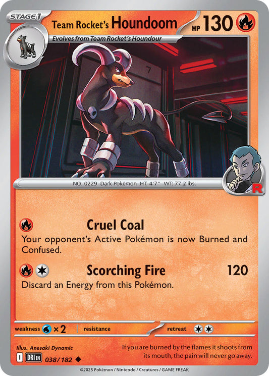 038/182  Team Rocket's Houndoom - 038/182
