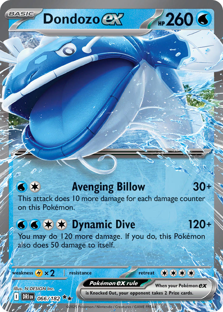 066/182  Dondozo ex - 066/182