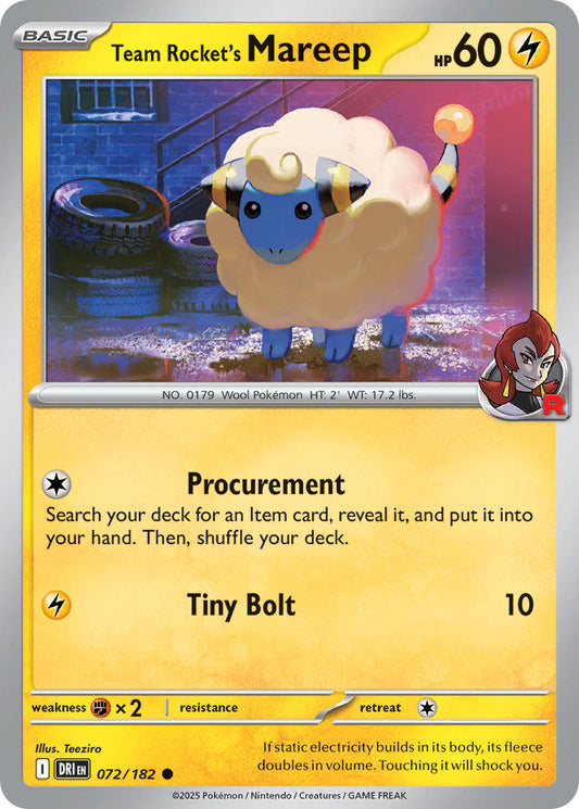 072/182  Team Rocket's Mareep
