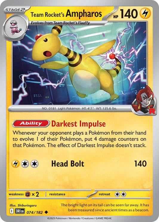074/182  Team Rocket's Ampharos