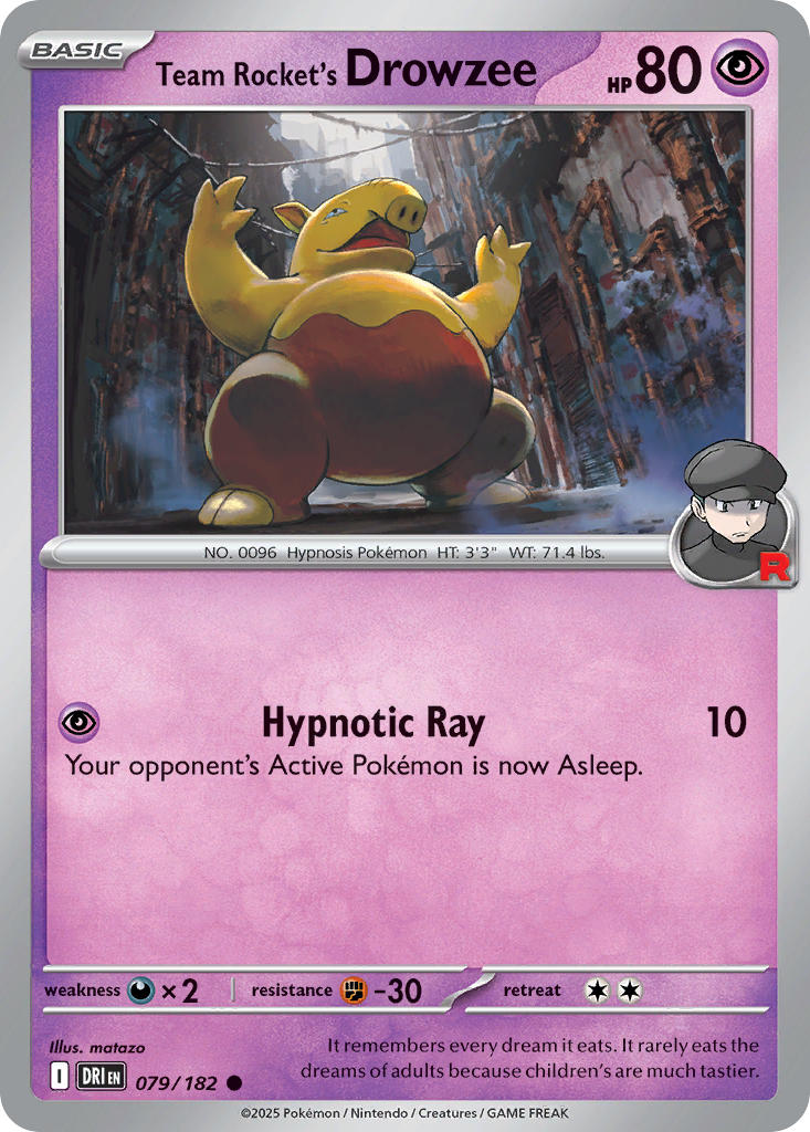079/182  Team Rocket's Drowzee
