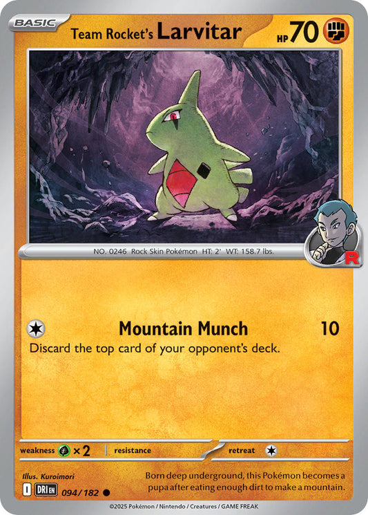 094/182  Team Rocket's Larvitar