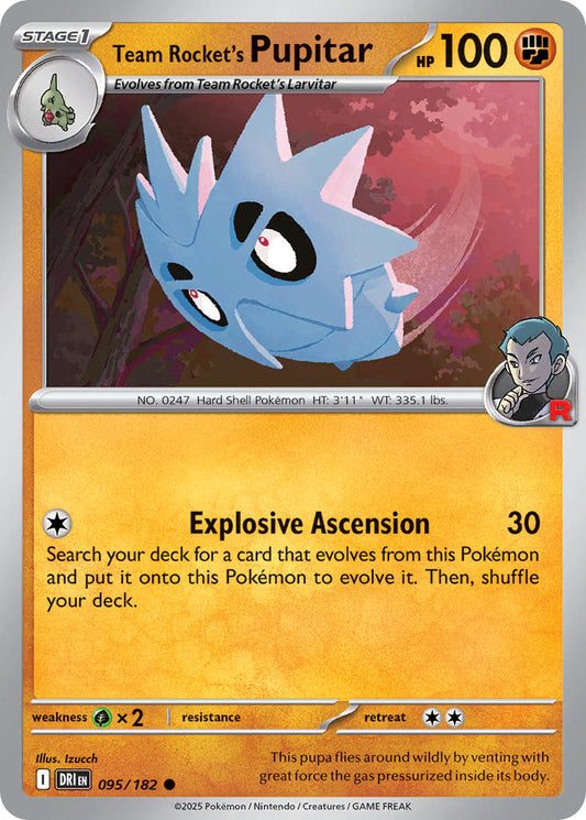 095/182  Team Rocket's Pupitar