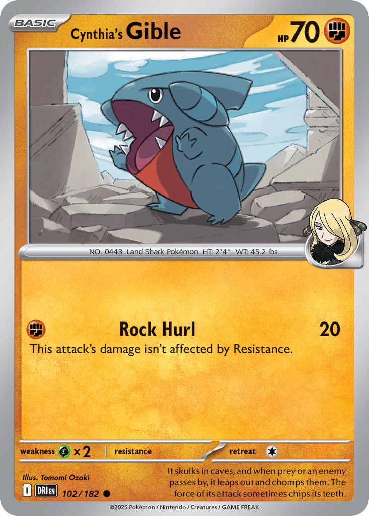 102/182  Cynthia's Gible