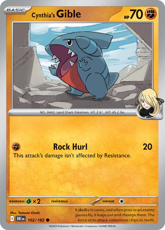 102/182  Cynthia's Gible
