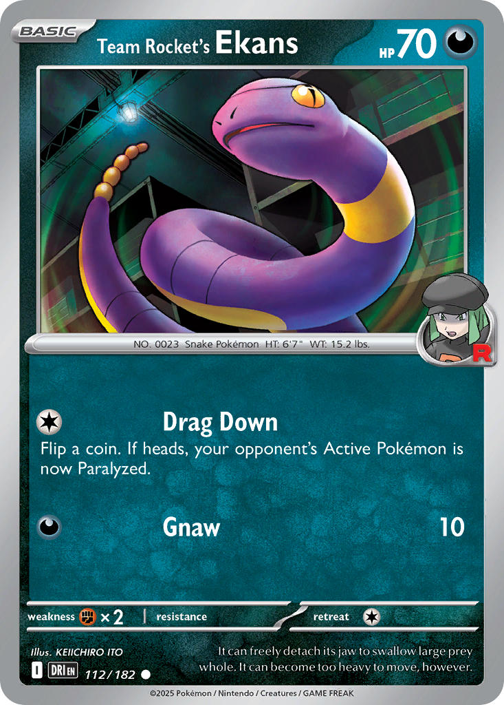 112/182  Team Rocket's Ekans
