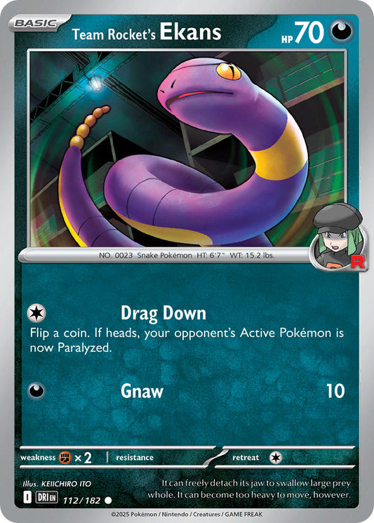 112/182  Team Rocket's Ekans