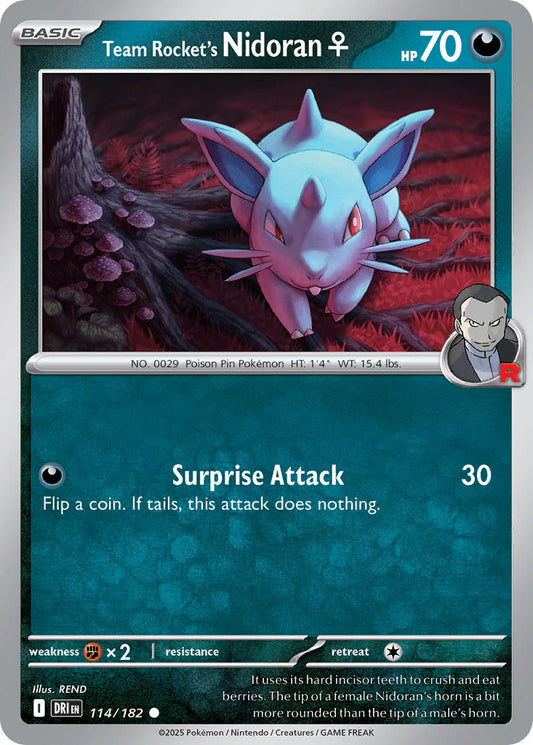 114/182  Team Rocket's Nidoran F