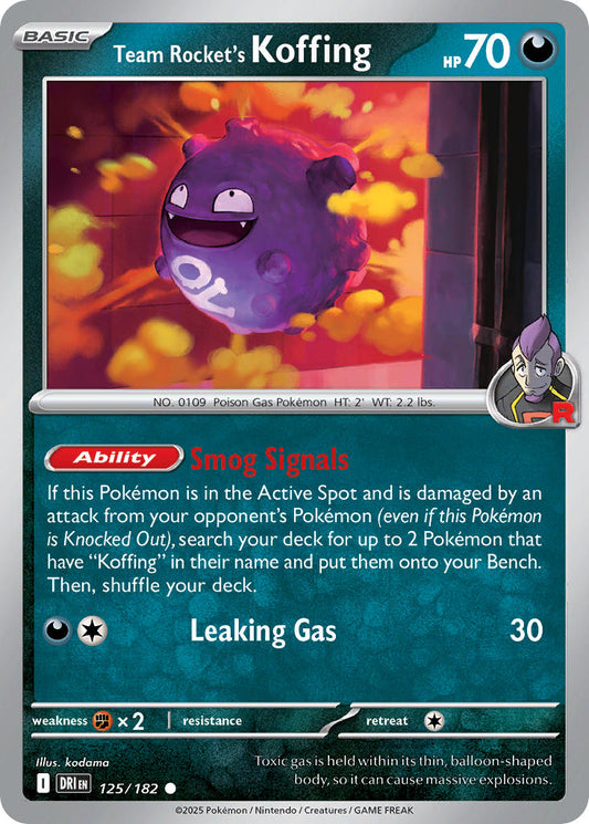125/182  Team Rocket's Koffing