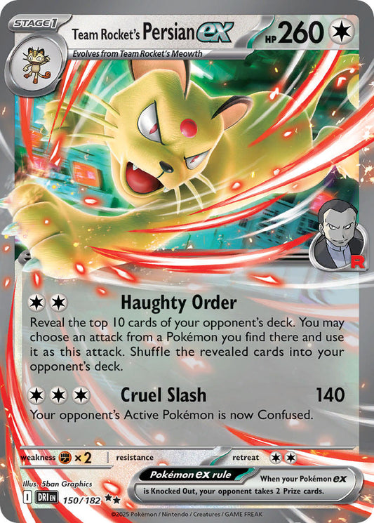 150/182  Team Rocket's Persian ex - 150/182