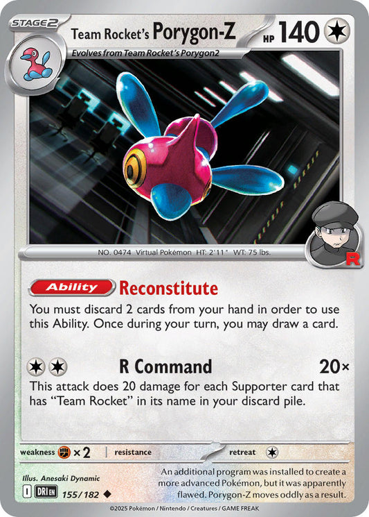 155/182  Team Rocket's Porygon-Z