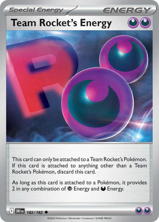 182/182  Team Rocket's Energy