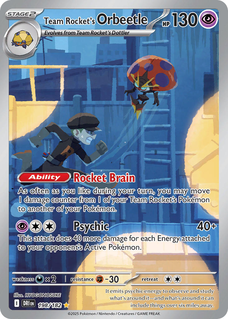 198/182  Team Rocket's Orbeetle - 198/182