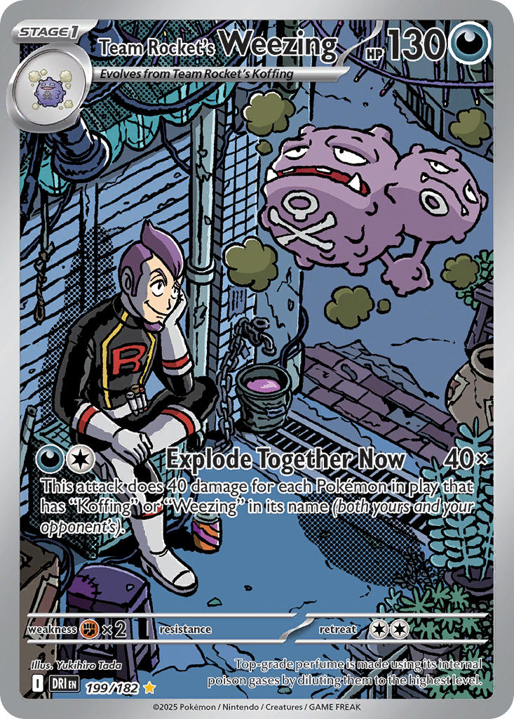 199/182  Team Rocket's Weezing - 199/182