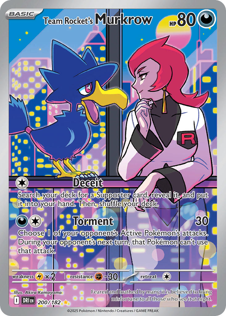 200/182  Team Rocket's Murkrow - 200/182