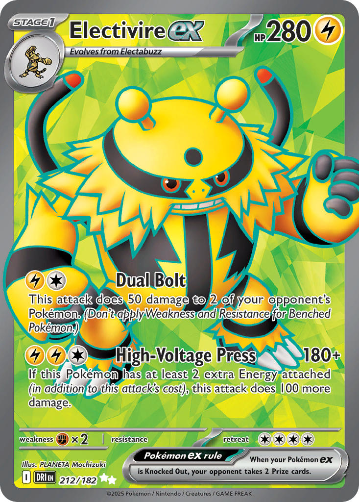 212/182  Electivire ex - 212/182