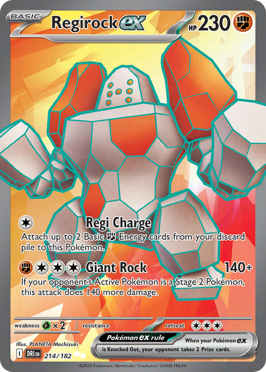 214/182  Regirock ex - 214/182